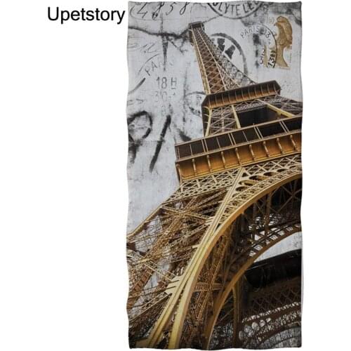 New Vintage Tower Print Microfiber Absorbent Towel Soft Beach Shower Towel Soft Adult Bathroom Quick drying Bath Towel