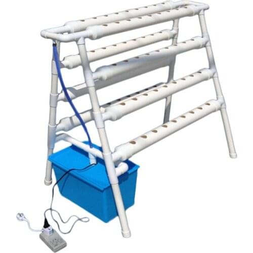 Double-sided Hydroponic System Pots Grow Equipment Three-dimensional Garden Vegetables Planting Rack Holder Soilless