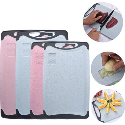Plastic Kitchen Cutting Boards Wheat Straw Cutting Board Non Slip Chopping Board Safe Easy Grip Handle Kitchen tool
