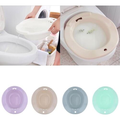 Durable Non-toxic Plastic Hemorrhoids Patient Elderly Men Pregnant Women Toilet Sitz Bath Tub Hip Basin Bidet