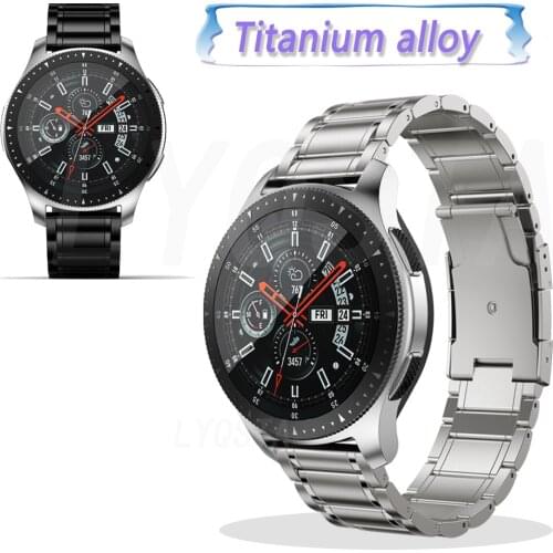 Straps Watch band For Xiaomi Huami Amazfit GTR 47mm/GT2 Pro/GTR 2E Bracelet Titanium Alloy Wristband For Samsung Gear S3 Correa