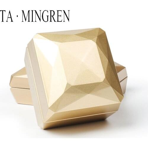 Diamond piano paint multi-faceted ring storage box wedding necklace display decoration jewelry box high jewelry box