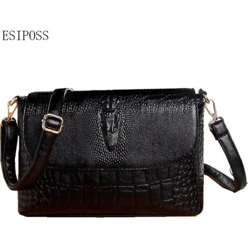 Crocodile pattern women bag PU Leather female fashion Handbag Women Shoulder Bags Alligator pattern crossbody Bag messenger Bag