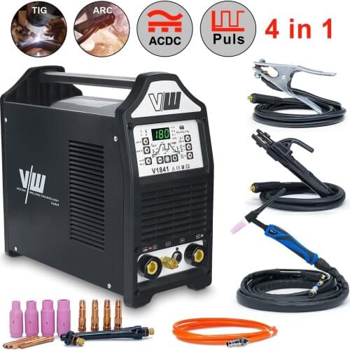 TIG Welding Machine V1841 AC / DC Pulse Inverter IGBT ARC MMA STICK Electrode Welder Machine Welding Machine