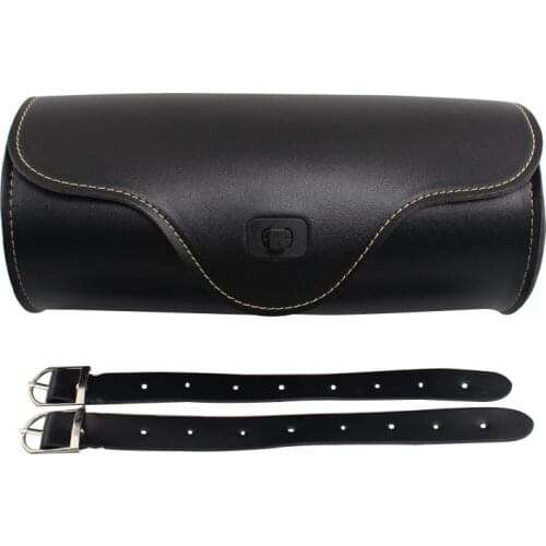 Universal Black Motorcycle Tool Bag Front Fork Handlebar Saddlebag Roll Barrel Racing Tail Barrel Storage Bag For Harley Honda