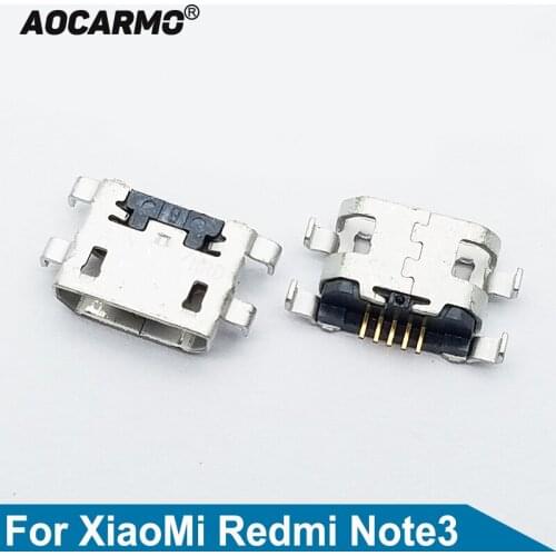 Aocarmo USB Charging Tail Jack Connector Socket For XiaoMi Redmi 3 / Redmi Note3 Charge Dock Port Plug