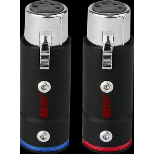 RANKO ACOUSTICS RCBL-1040F Silver-plated, Then Rhodium-Plated Red Copper High-Performance Copper Housing 4-Pin XLR Connector