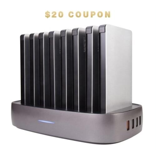 WST Best selling products restaurant / hotel multiple dock station power bank Power Bank Station 8PCS 8000mAh Multiple Power