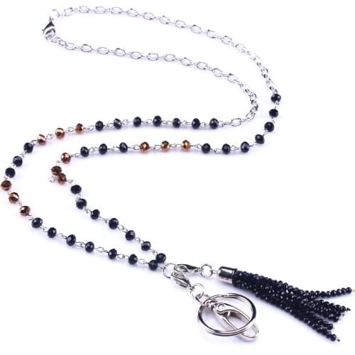 Womens Fashion Lanyard Necklace ID Badge Holder Lanyard ID Necklace Lanyards with ID Holder Keychain Holder