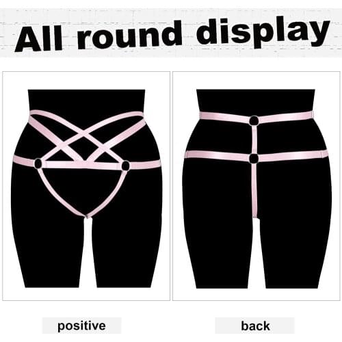 Punk Body Bondage Bdsm Harness For Women Harajuku Accessories Plus Size Sexy Lingerie Suspenders Garter Festival Clothing Rave