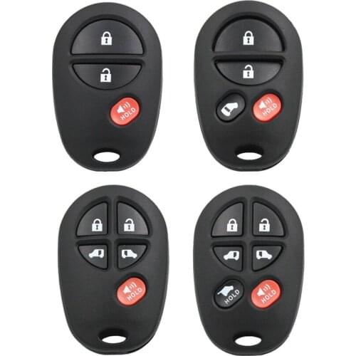 10pcs/lot 3/4/5/6 Buttons Remote Key Shell Keyless Case Fob Fit For to yota Sienna Replacement Blank Key