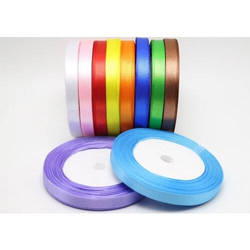100 Yards 10mm (3/8") Satin Ribbon Gift Bow Wedding Craft Pick Your Color