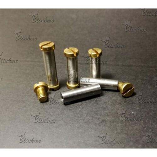 18.5mm *5mm chicago screw Slotted brass head screw for knife DIY tool Suitable for 5mm hole