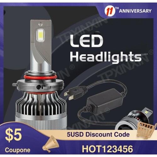 2pieces Car Headlight H7 65W 8000LM LED H7 H1 H4 H11 9005 HB3 9006 HB4 9012 6000K car Styling Auto Headlamp Fog Light Bulbs