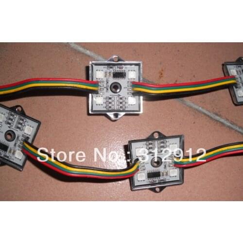 Promotion!!!36mm*36mm Square 12V Digital RGB LED Pixels,WS2801 IC,20pcs a string