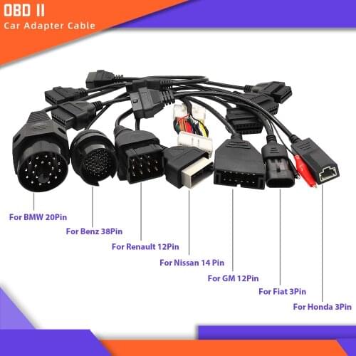 New For Alfa Lancia Fiat 3 Pin to 16 Pin OBDII OBD2 obd-II connector Adapter Auto Car Cable obd for fiat 3pin Diagnostic Cable