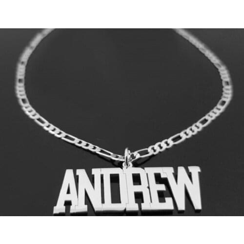 Personalized Customized Name Hip Hop Anklet Handmade Gold Color Cuban Chain Stainless Steel Bracelets Men Women Birthday Gift
