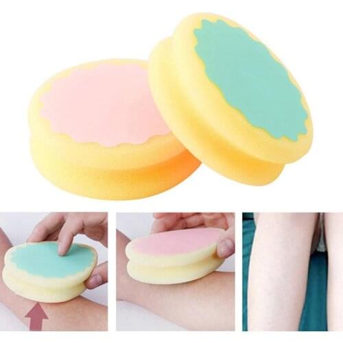 Heart Water Drop Round Geometric Shape Painless Depilation Sponge Hair Remover Painless Magical Hair Removal Sponge