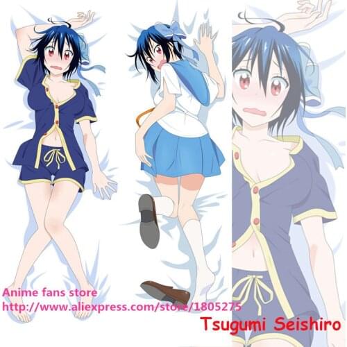 Hentai Sexy Japanese Anime Pillowcase Nisekoi Tsugumi Seishiro Cute Pillow Case decorative Hugging Body Bedding