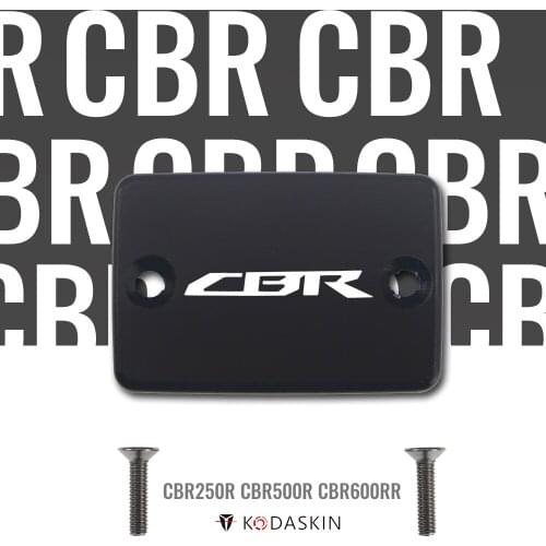 KODASKIN MOTO CNC Aluminum Brake Fluid Reservoir Tank Cap Front Brake Cap for Honda CBR250R CBR500R CBR600RR