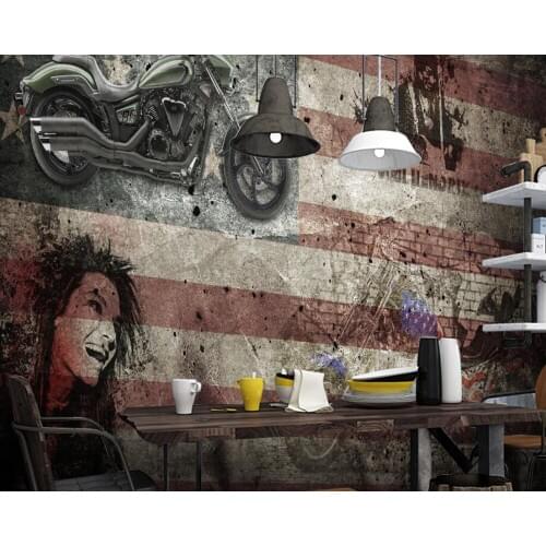 Locomotive american flag vintage 3d wallpaper mural papel de parede,living room sofa TV wall bedroom wall papers home decor bar