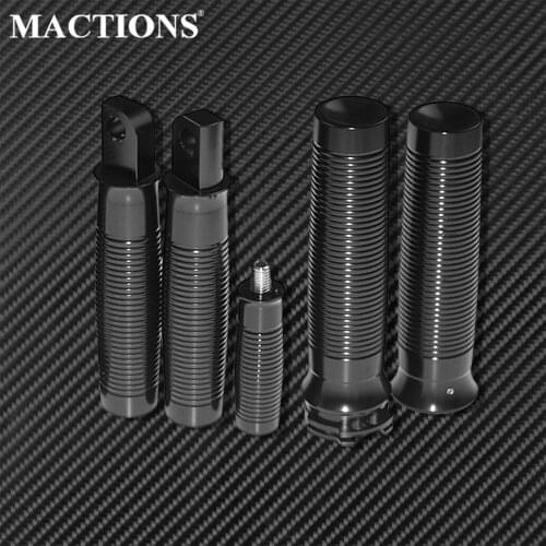 Motorcycle 1'' Hand Grips Footrest Foot Pegs Shifter Peg Black For Harley Dyna Street Bob Touring Softail Sportster XL 883 1200