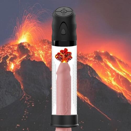 Electric Penis Pump Sex Toys for Men Male Masturbator Penis Enlargement Enhancer Extender Penile Vacuum Pump Dick Massager Ring