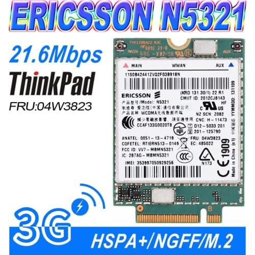 New N5321 3G NGFF Card 04W3822 for Thinkpad X240 X240S NEW-X1 X230s T440 3g S5-S540 T431S T440 T440P T440S W540