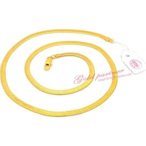 2016 New Gold Necklaces For Women Men Jewelry Gift Snake Chain Wholesale Chock Necklace