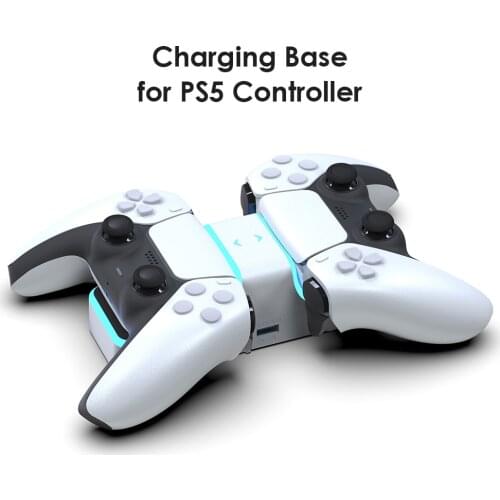 Charger Stand for PS5 DualSense Controller Controller Type-C Fast Dual Charging Station Dock Stand for PS5 Controller Charger