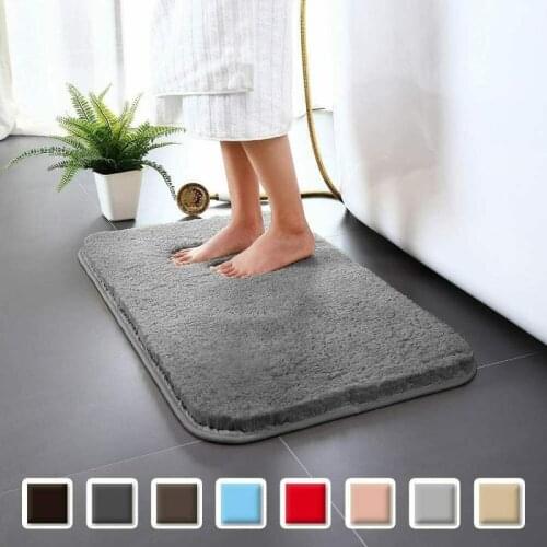 Bathroom Carpet Anti-slip Bath Rug Outdoor Shower Room Rugs And Mats Chenille Bathroom Floor Mat Toilet Door Mat absorbent