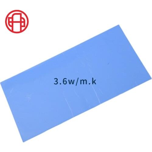 3.6W Thickness 0.5mm Thermal conductive pad gap filling materials cooling pad for laptop Led CPU GPU