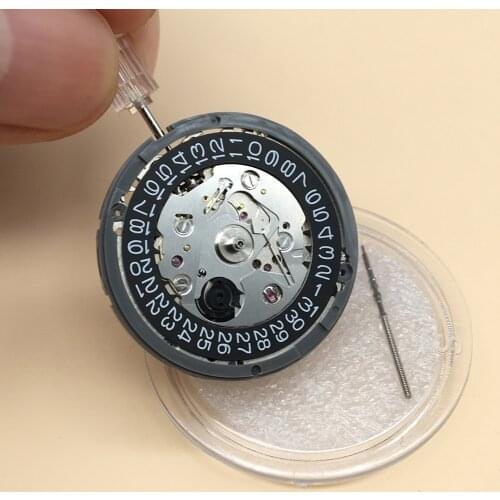 Japan Original NH35 NH35A Mechanical Movement 24 Jewels with black Datewheel Accuracy Automatic Self-winding Movt Replacement