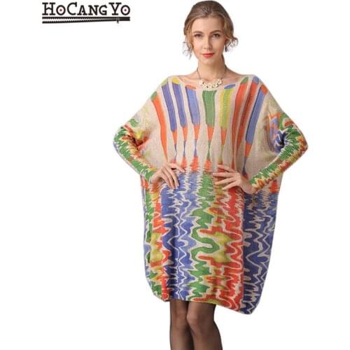 Women Printed Sweaters Pullover Oversized Ropa De Mujer Womens Knitwear Top Blouse Womens Clothing Knit Sweater Sueter Mujer