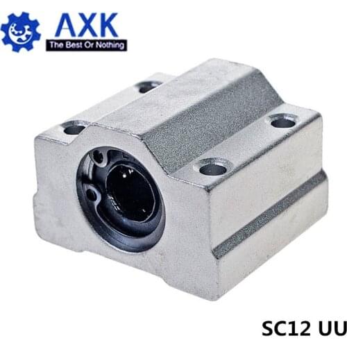 10pcs/lot SC12UU SCS12UU 12mm Linear Ball Bearing Block CNC Router with LM12UU Bush Pillow Block Linear Shaft CNC 3D printe part