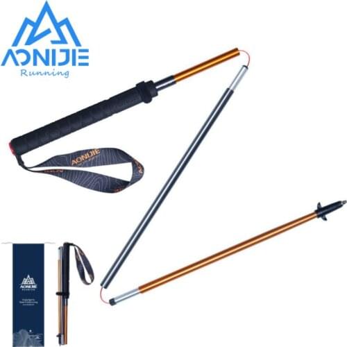 2Pcs AONIJIE E4201 Z-Pole Folding Ultralight Quick Lock Trekking Poles Hiking Pole Race Running Walking Stick Carbon Fiber