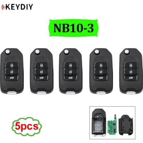 5pcs/lot Multi-functional Remote Key NB-Series 3 button NB10-3 for KD900 KD900+ URG200 KD-X2 All Functions Chips in One Key