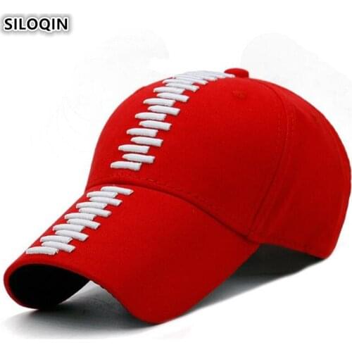SILOQIN Novelty Adjustable Size Mens Cotton Baseball Cap Bullet Embroidered Brands Couple Hat Womens Sports Cap Snapback Caps