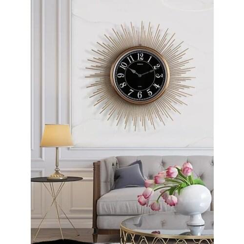 American style Retro Clock living room furniture fashion creative silent quartz clock luxury fashion decorative clock