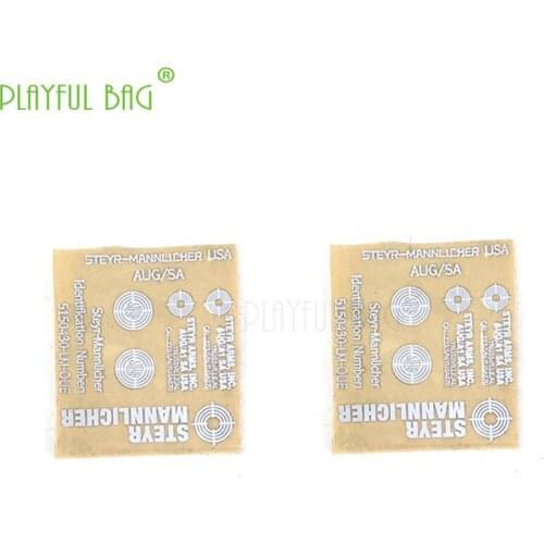 Outdoor sports toy water bullet diy lehui AUG metal sticker look beautify refit A1 children gift