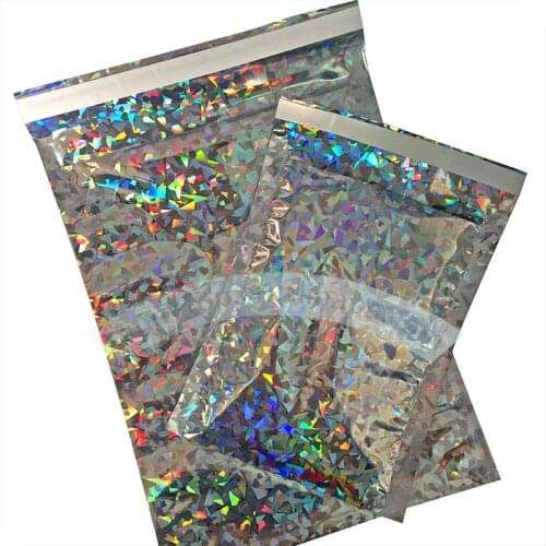 A3, A4, A5, A6 sizes Holographic bag foil poly mailer A4/C4 229x324mm, 9" x 13" holographic mailing bag