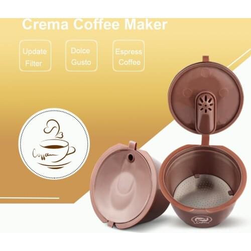 ICafilas3rd Crema Version Reusable for Dolce Gusto Coffee Capsule Dolci Nescafe Machine Reusable Coffee Filter