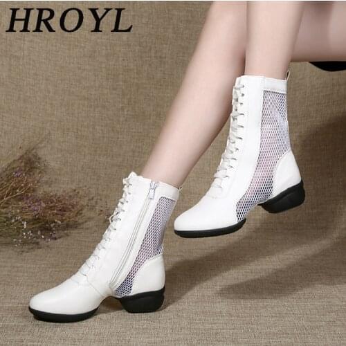 NEW Ballroom Dance Sneakers For Women Girls Ladies High Top Boots Modern Jazz Latin Square Dancing shoes Dropshipping