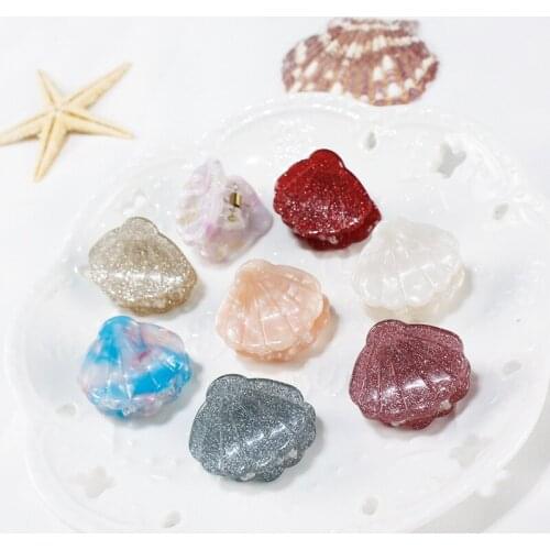 Cute mini shell shape hair claw hairclips hairpins hair grips pins clips haircuts hair styling accessories