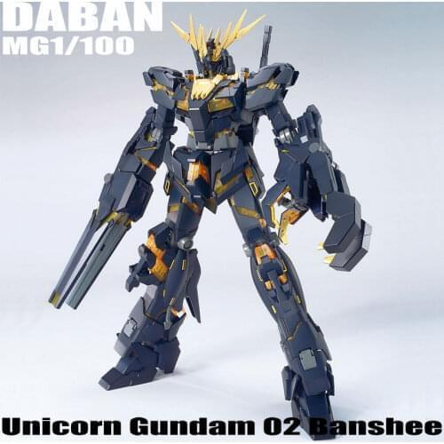 DABAN 6639 MG 1/100 Unicorn 02 Banshee Assemble Model Kits Action Figures Childrens toys