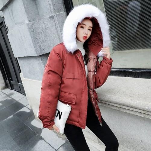 Cotton Woman 2018 New Winter Loose Coat Heavy Seta Lead Joker Cotton-padded Clothes Short Fund Small Cotton-padded Jacket