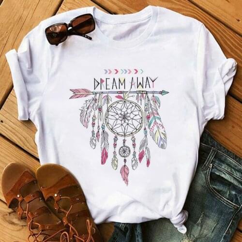 New Printing T-shirts Women Summer Graphic Tees Kawaii Woman Tshirts Casual Tops for Teens Harajuku Crew Neck Mujer Camisetas