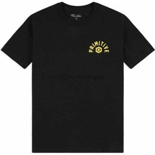 Primitive KIKKOMAN SOY TEE Black Yellow Graphic SS Regular Mens T-Shirt