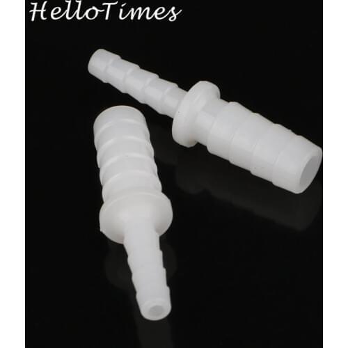 20pcs 8mm to 4mm Straight Connector for Air Pump Reducing Adapter Air Flow Joint Aquarium Supplies Fish Tank Accessories