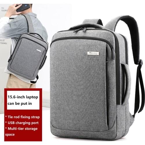Business Casual Anti-Theft Backpack Waterproof Urban Mens Travel Laptop 15'6 Computer Shoulder Work Youth With Handle USB Bag
